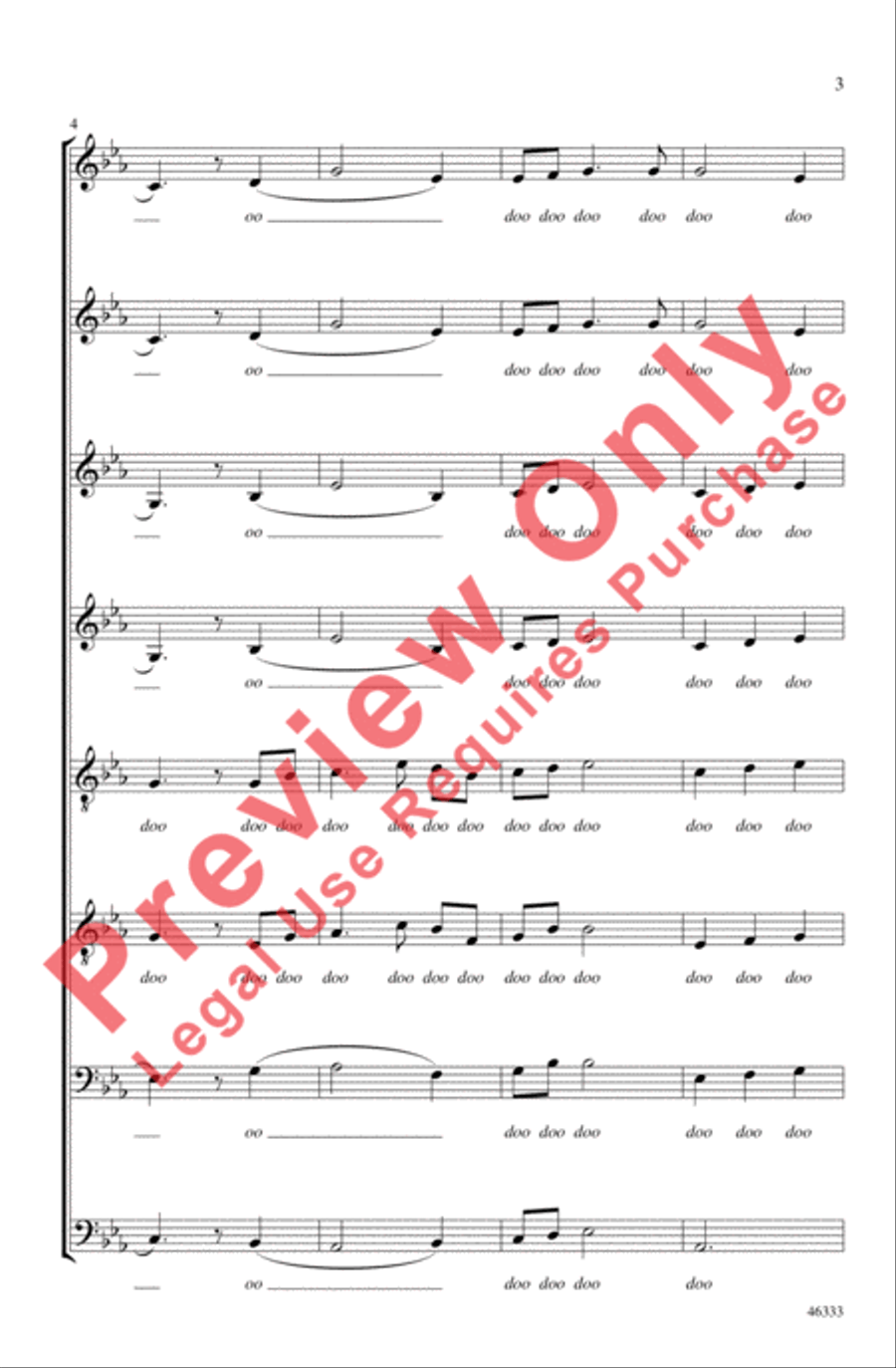 Homeward Bound 4-Part scores gallery preview page 3