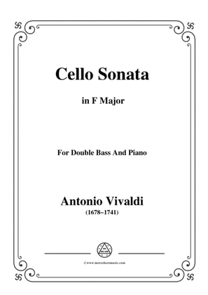 Vivaldi-Cello Sonata in F Major,Op.14 RV 41,from '6 Cello Sonatas,Le Clerc'