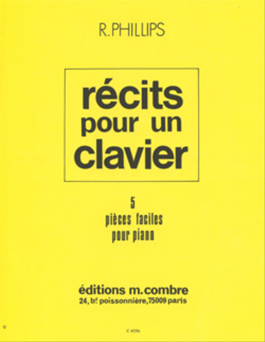 Recits pour un clavier Piano Solo scores gallery preview page 1