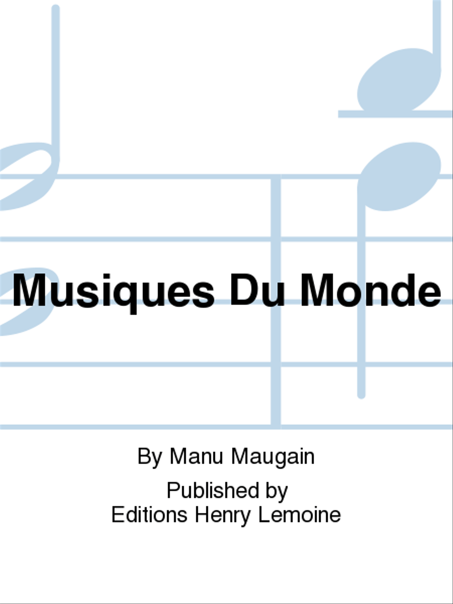 Musiques Du Monde Collection / Songbook scores gallery preview page 1