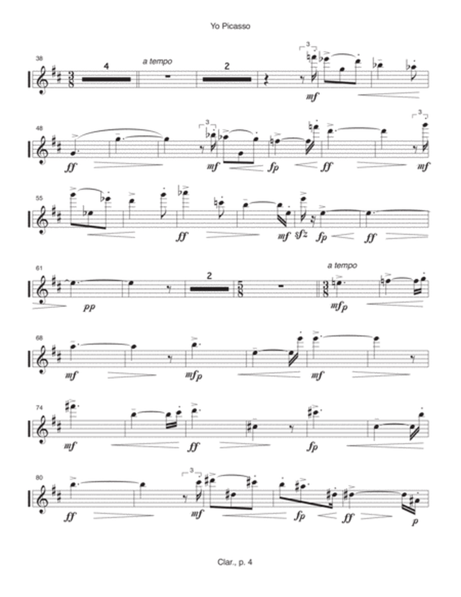Yo Picasso (1997) clarinet part