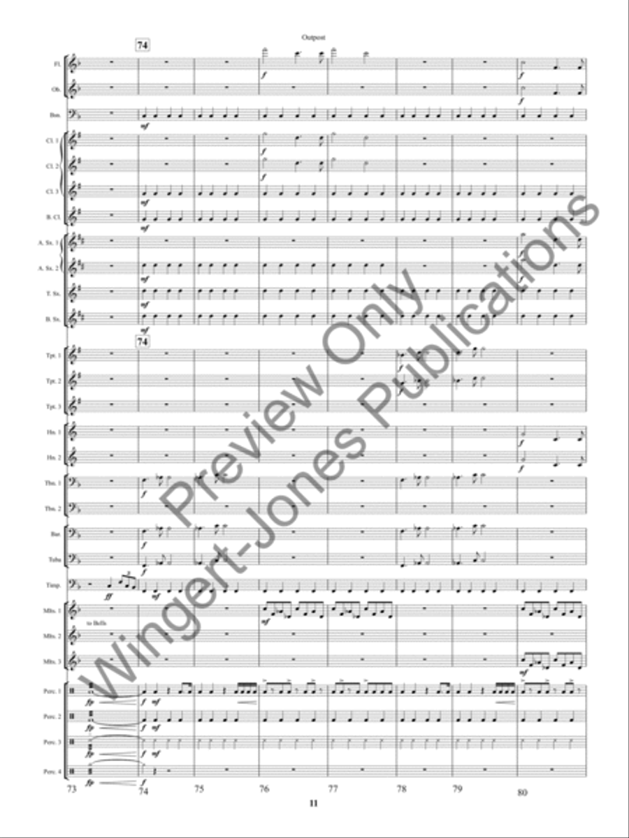Outpost Concert Band scores gallery preview page 14
