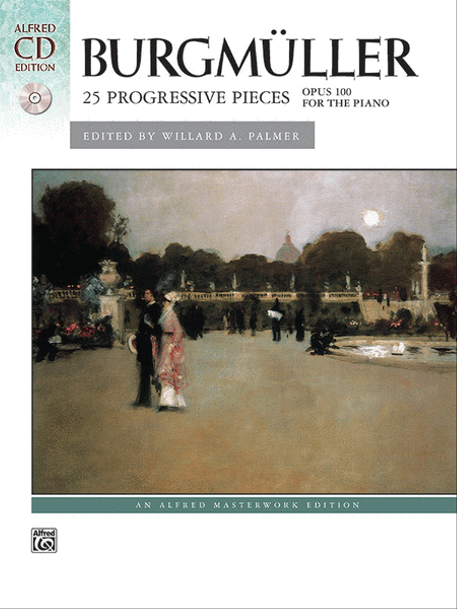 25 Progressive Pieces, Op. 100 - Book & CD Piano Solo scores gallery preview page 1