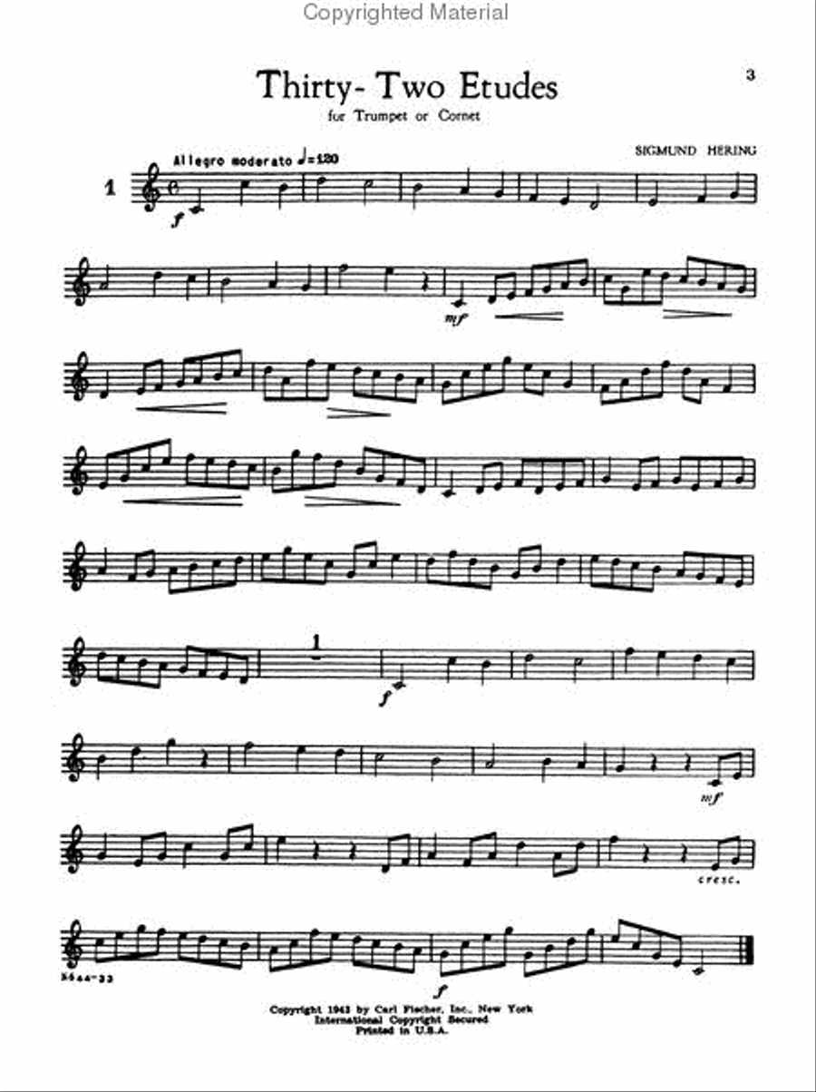 Thirty-Two Etudes Cornet scores gallery preview page 2