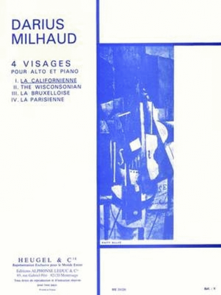 Book cover for Quatre Visages Op.238 No.1 - La Californienne