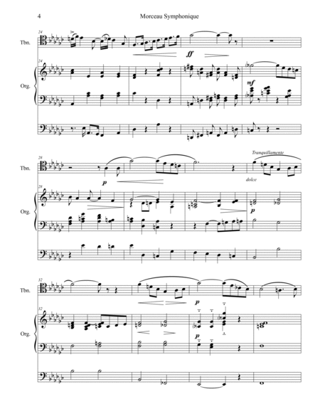Morceau Symphonique for Trombone and Organ