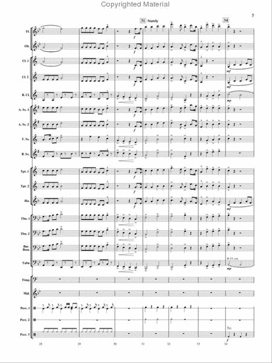Santa's Big Adventure Concert Band scores gallery preview page 6