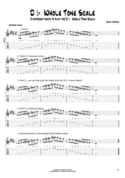 Db Whole Tone Scale (5 Ways to Play) image number null