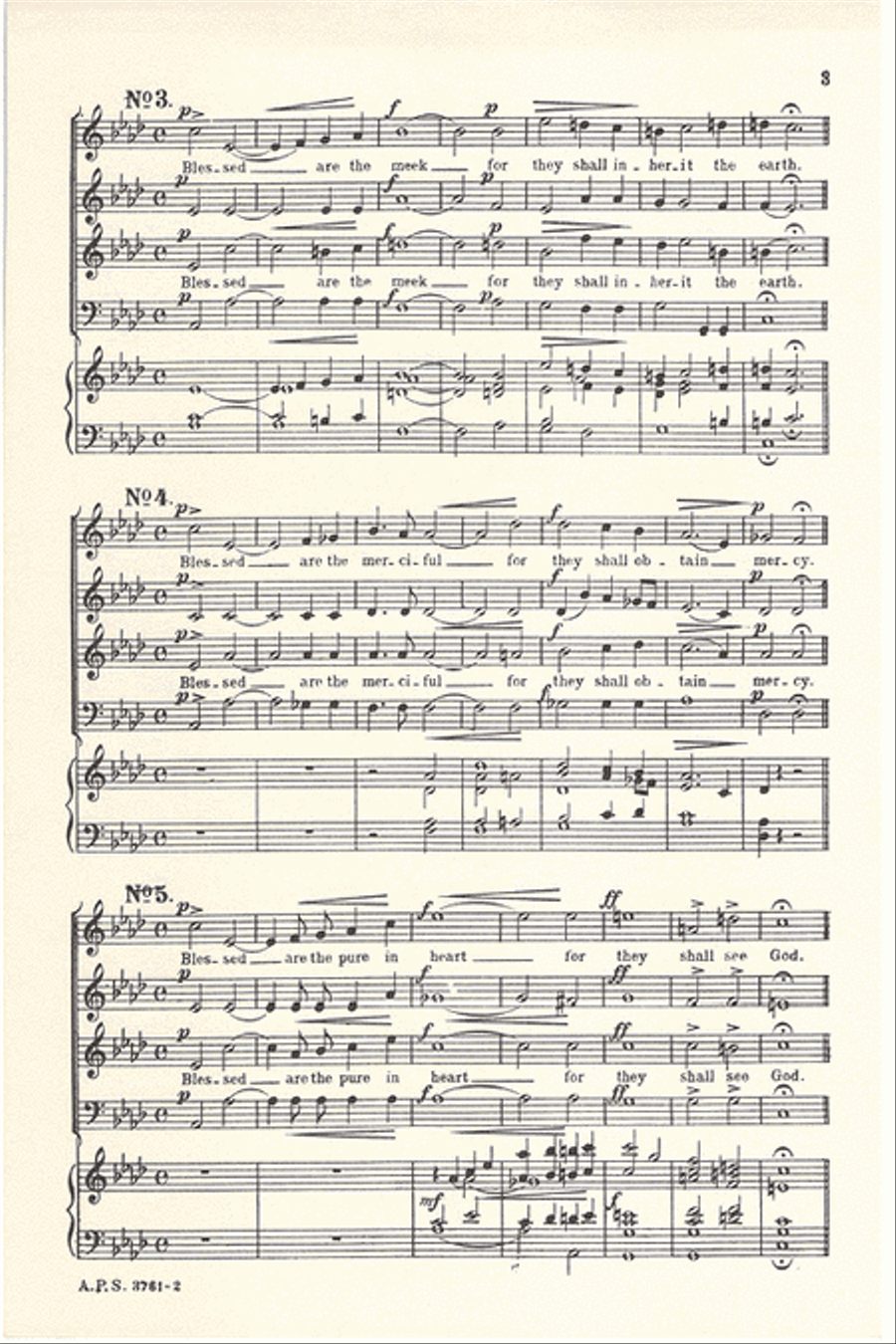 The Beatitudes The Beatitudes 4-Part scores gallery preview page 3