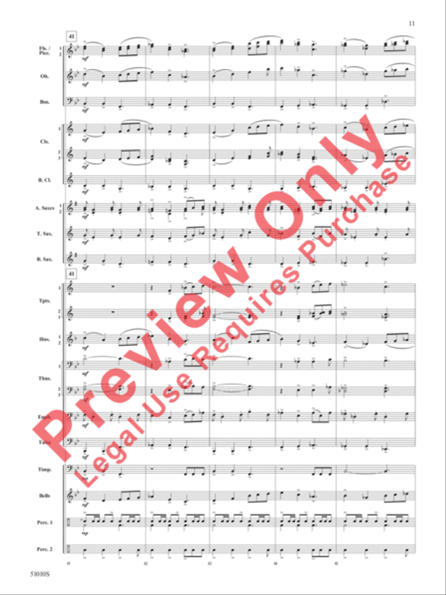 Sentinel Concert Band scores gallery preview page 12