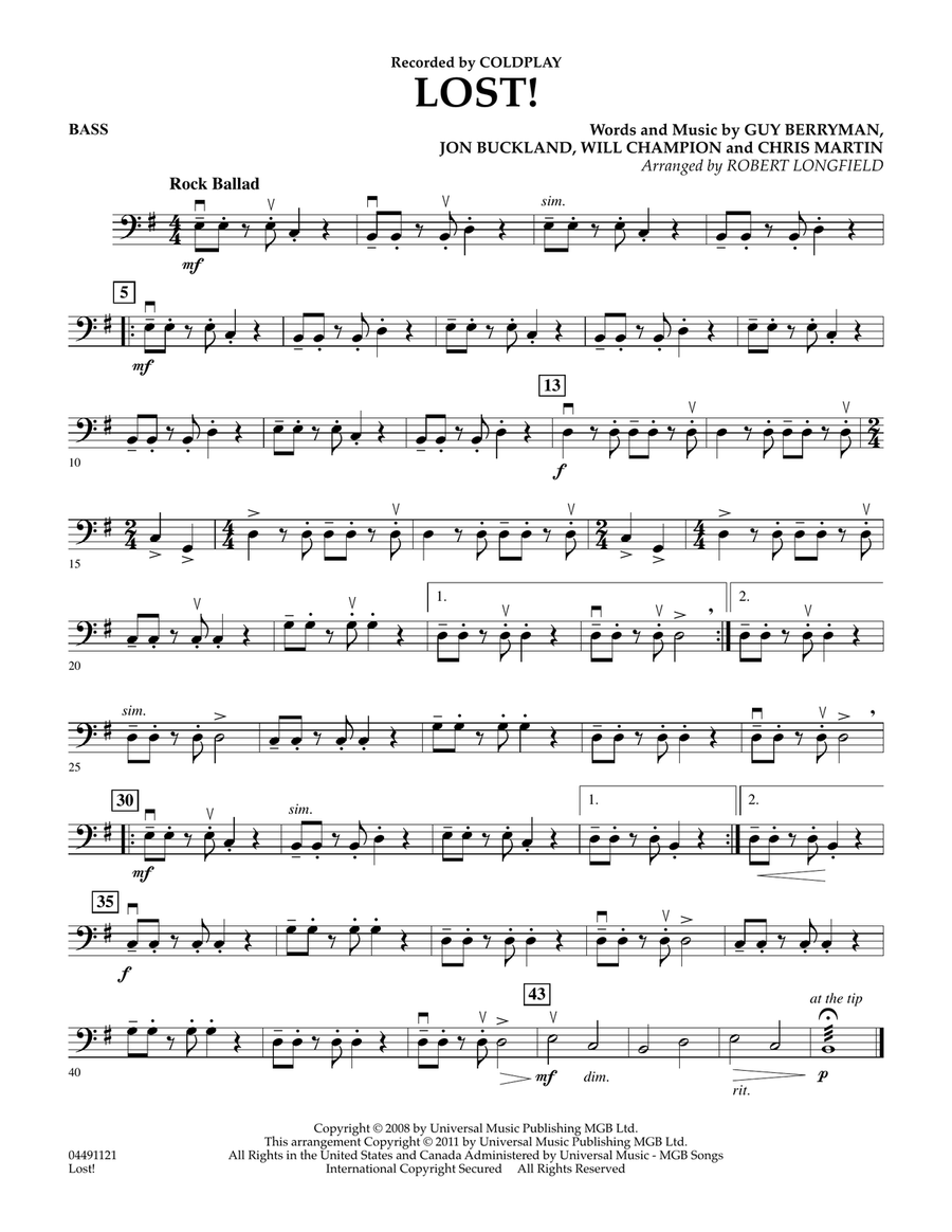 Lost! - String Bass Orchestra scores gallery preview page 1