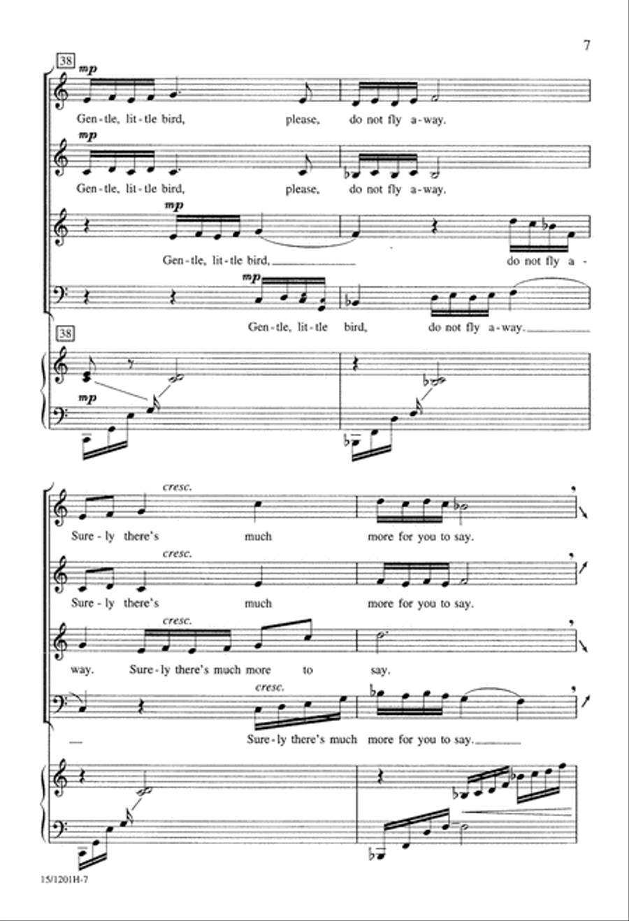 Gentle Bird Gentle Bird 4-Part scores gallery preview page 7