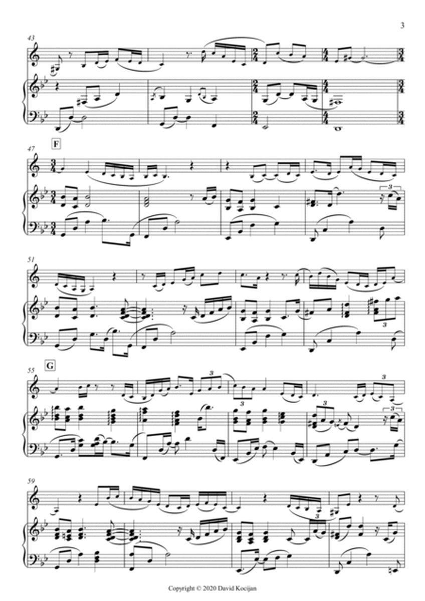 Menuet II - INTERMEDIATE (clarinet & piano) image number null