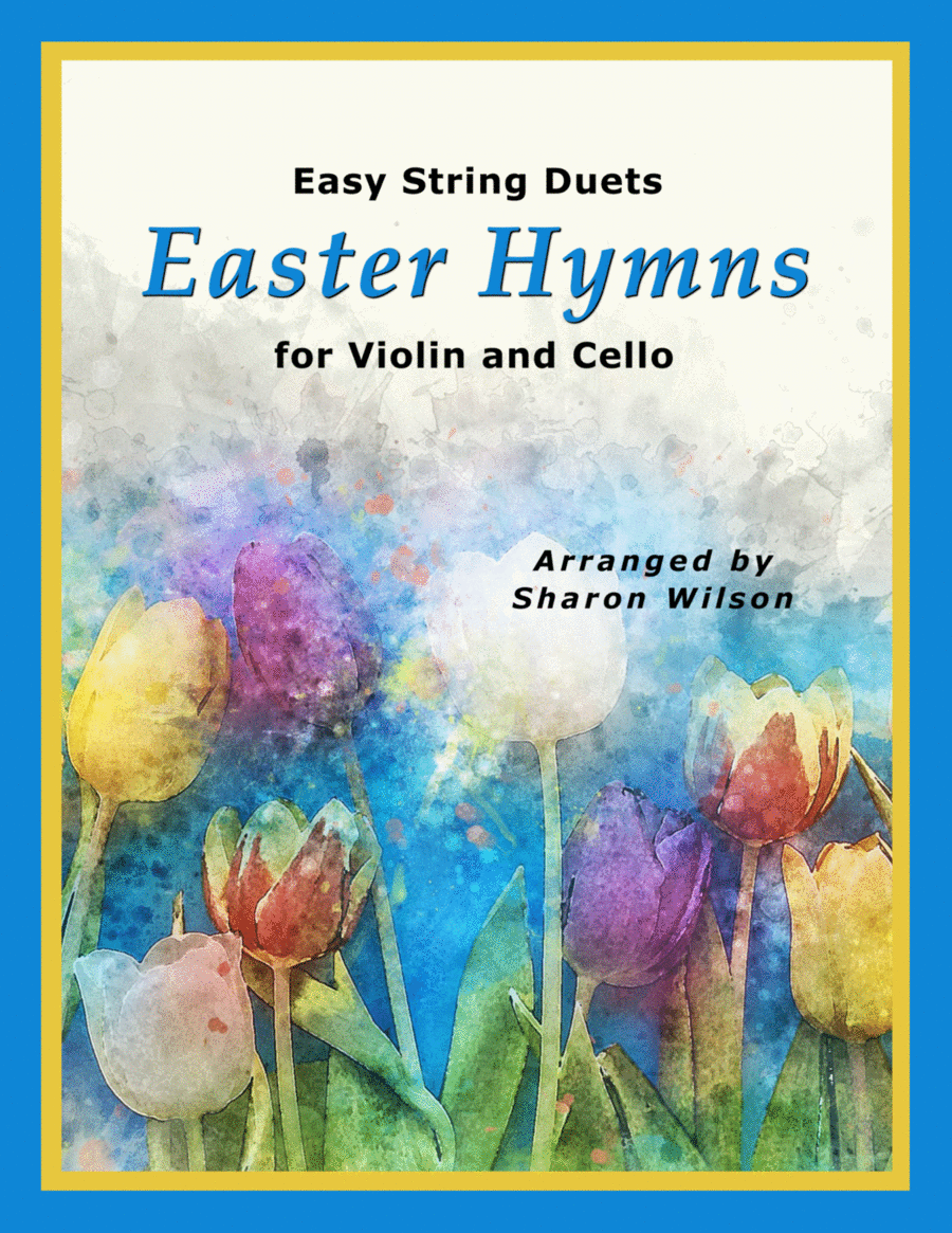 Easy String Duets: Easter Hymns (A Collection of 10 Easy Violin and Cello Duets) String Duet scores gallery preview page 1