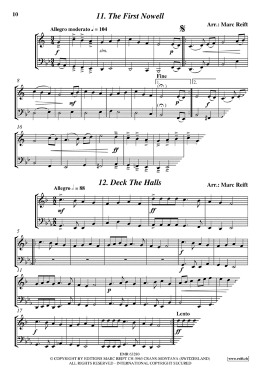 35 Easy Christmas Duets Cornet scores gallery preview page 10