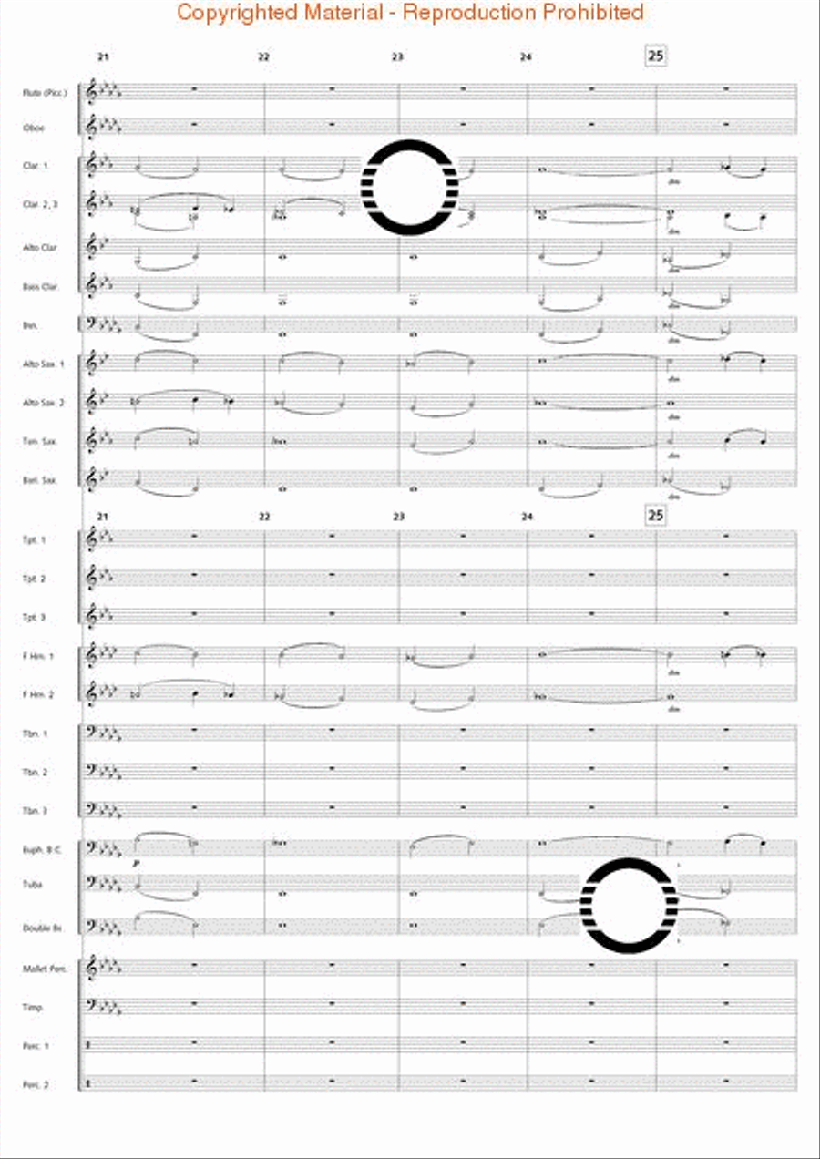 Academic Festival Overture Concert Band scores gallery preview page 6
