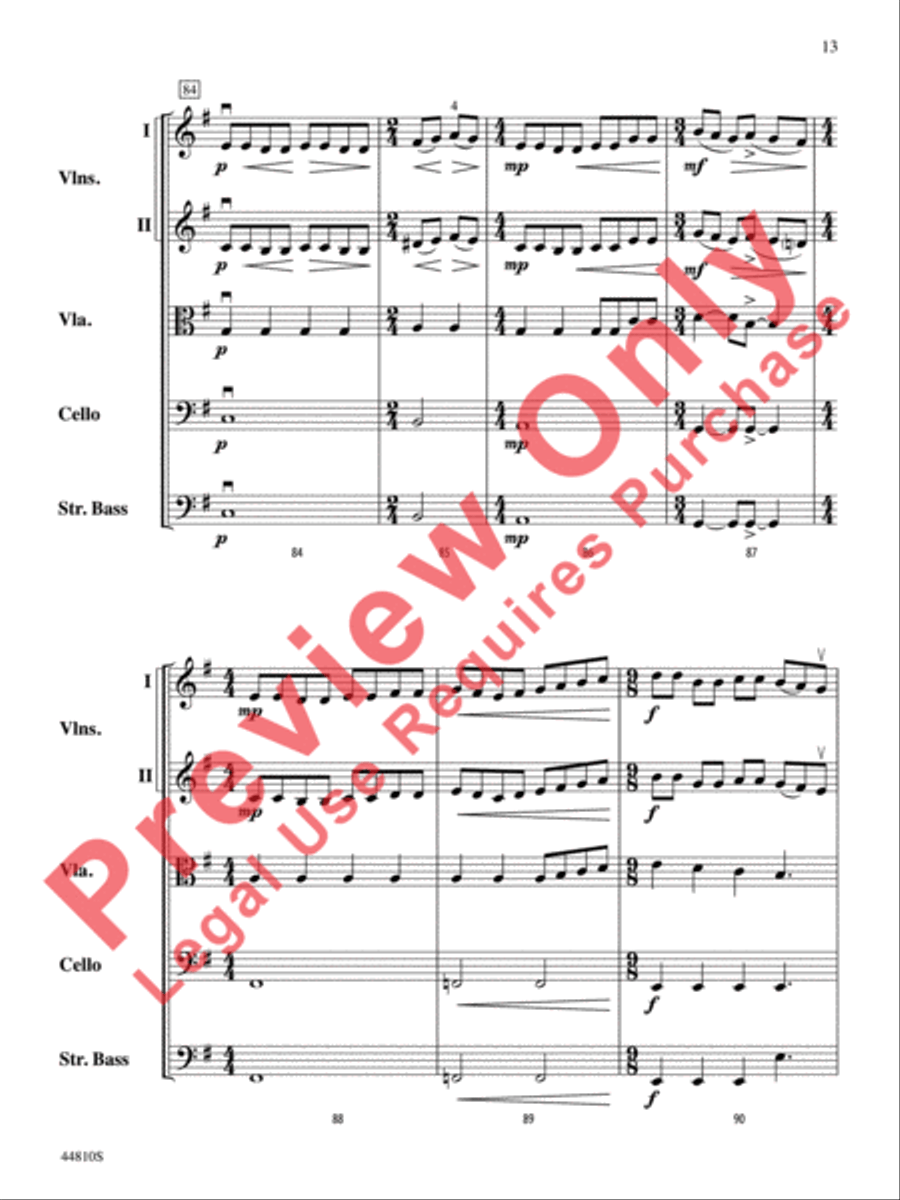 Hidden Dimensions String Orchestra scores gallery preview page 37