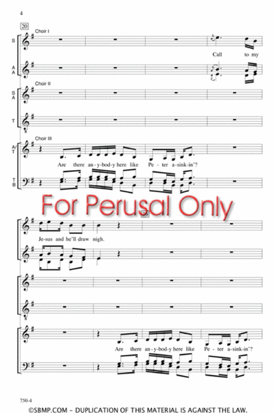 Weeping Mary - SATB Octavo image number null