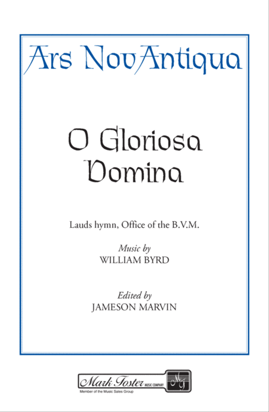 O Gloriosa Domina O Gloriosa Domina SSA scores gallery preview page 1