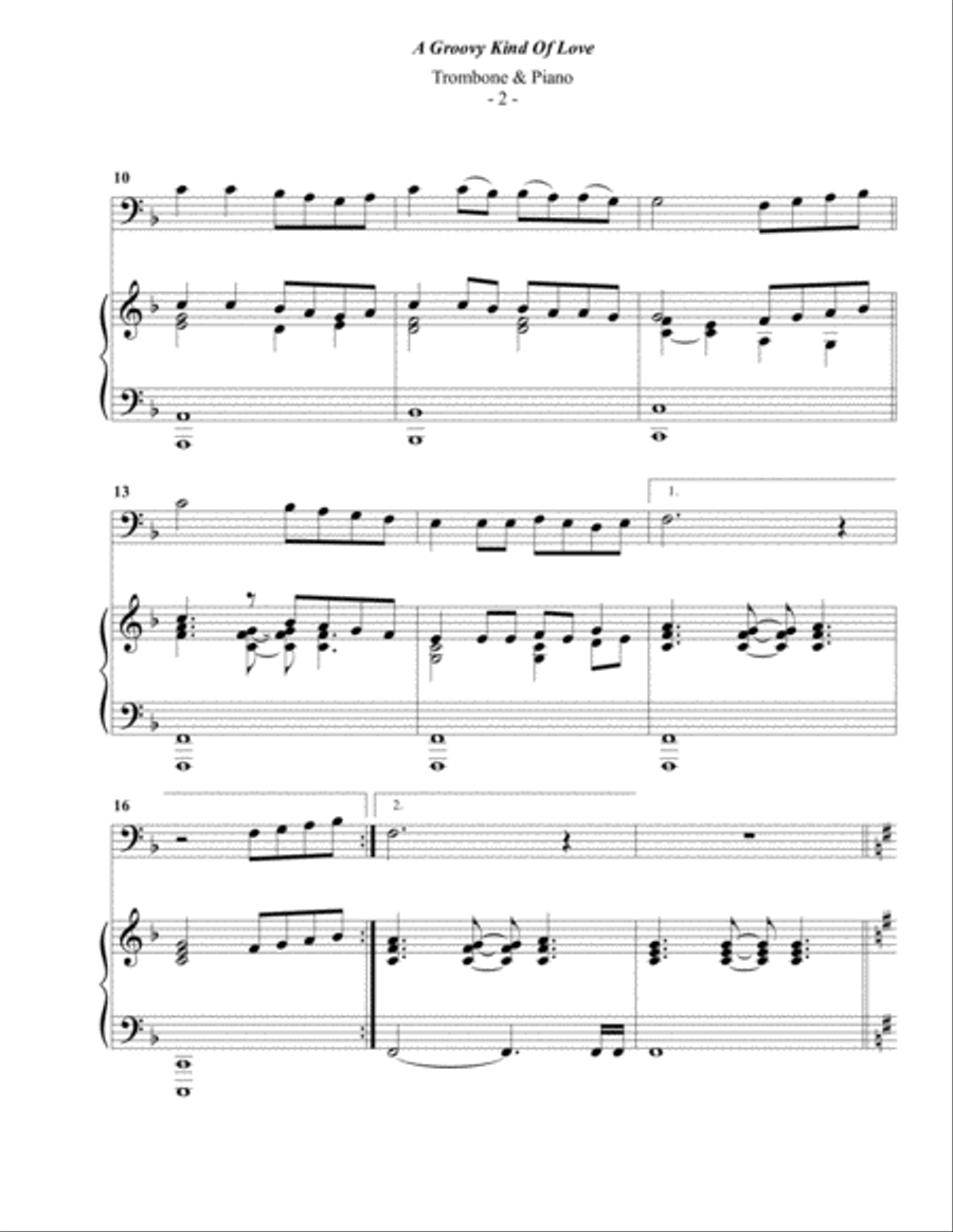 A Groovy Kind Of Love Piano scores gallery preview page 2