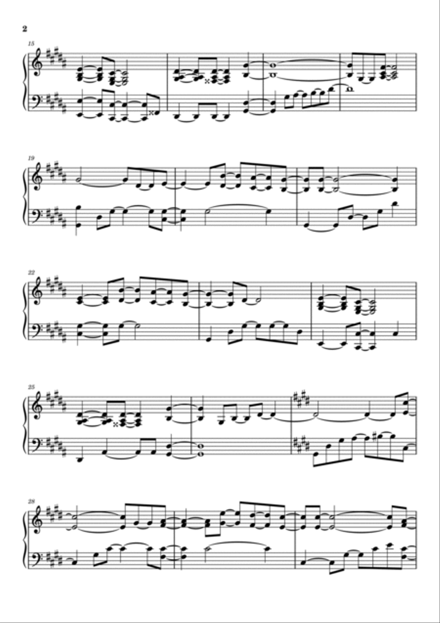 Free Piano Solo scores gallery preview page 2
