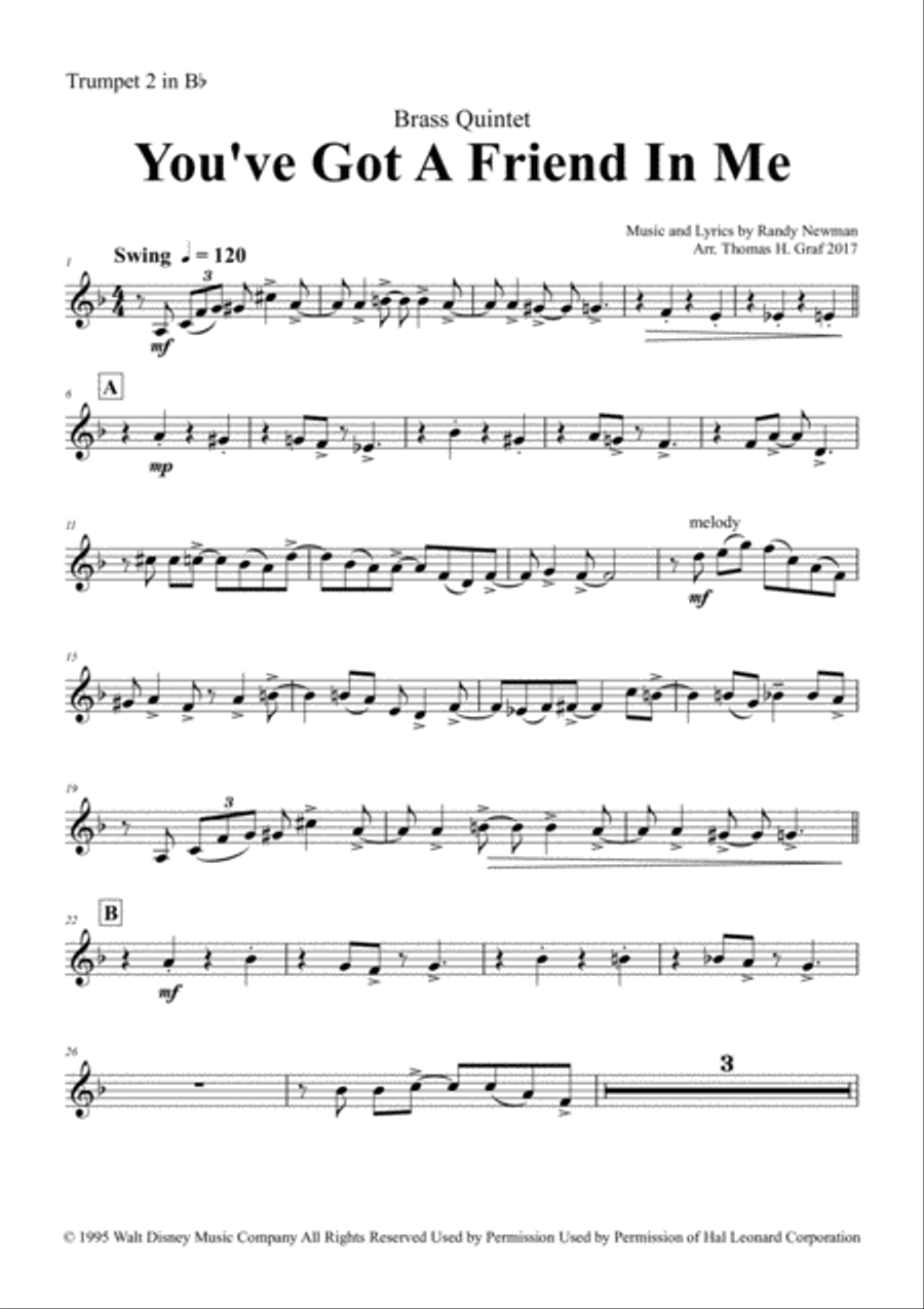 You've Got A Friend In Me Euphonium scores gallery preview page 6