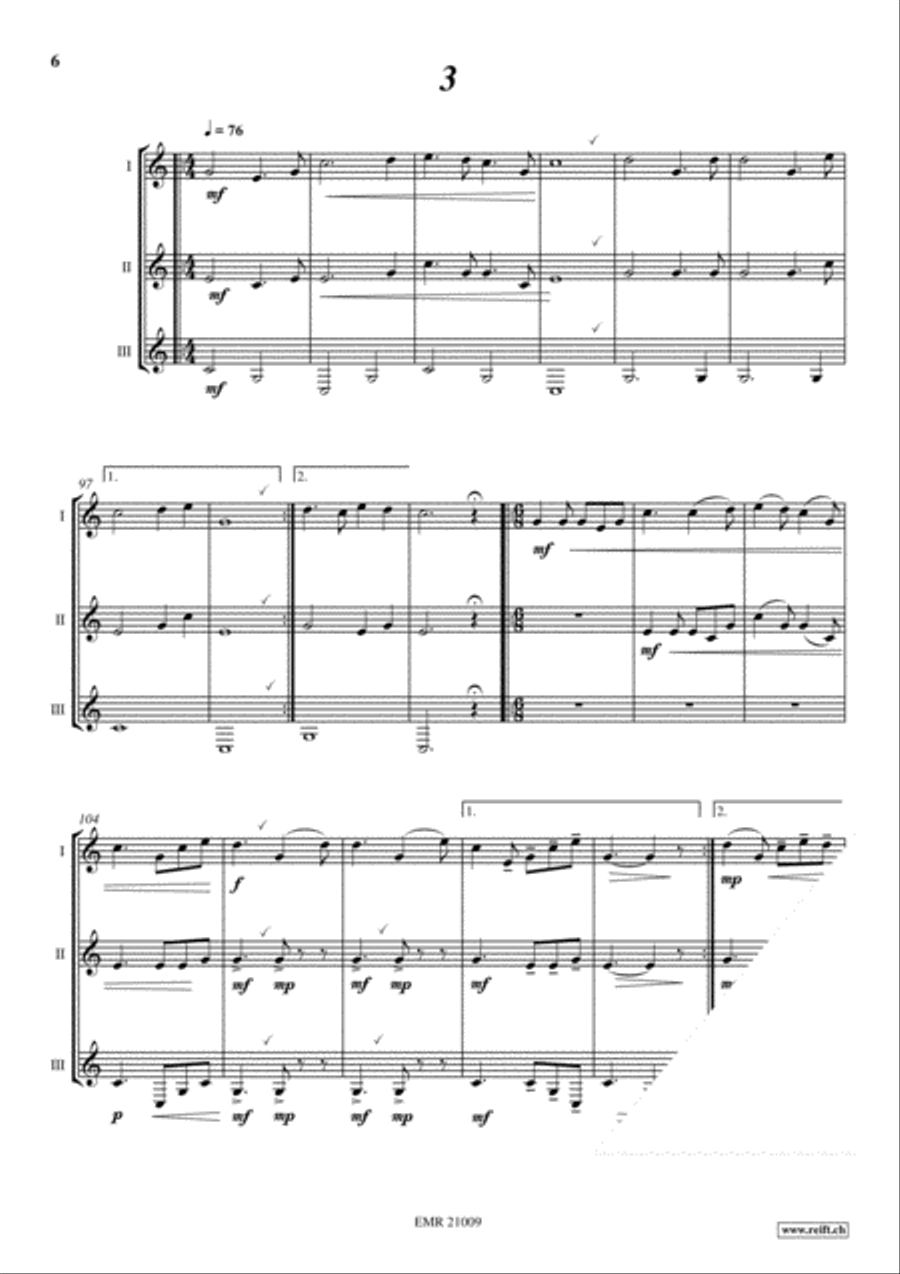 Les Trios des Copains Alphorn scores gallery preview page 5
