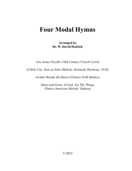 Four Modal Hymns image number null