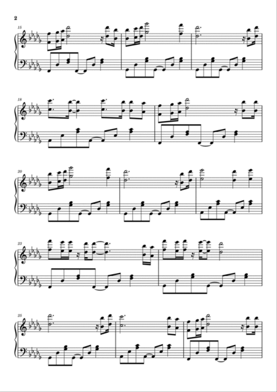 Chandelier Chandelier Piano Solo scores gallery preview page 2