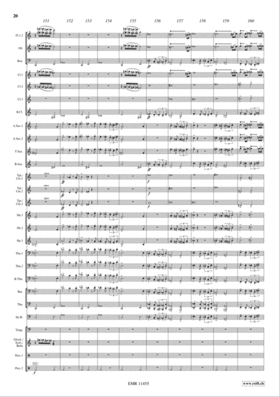 Ben Hur Suite Concert Band scores gallery preview page 21