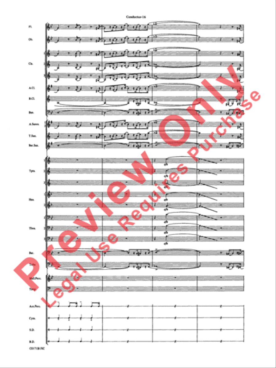 Mancini Magic Concert Band scores gallery preview page 19