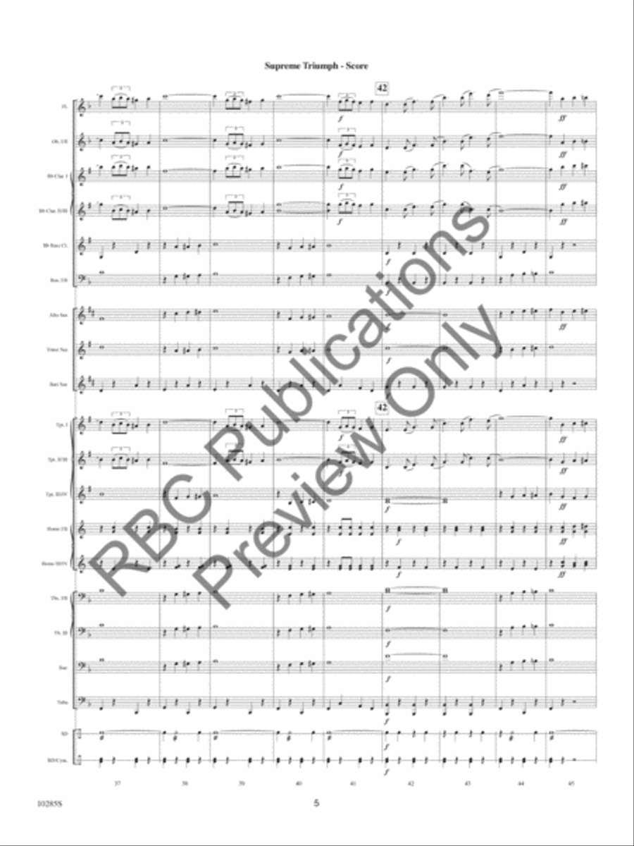 Supreme Triumph Supreme Triumph Concert Band scores gallery preview page 8