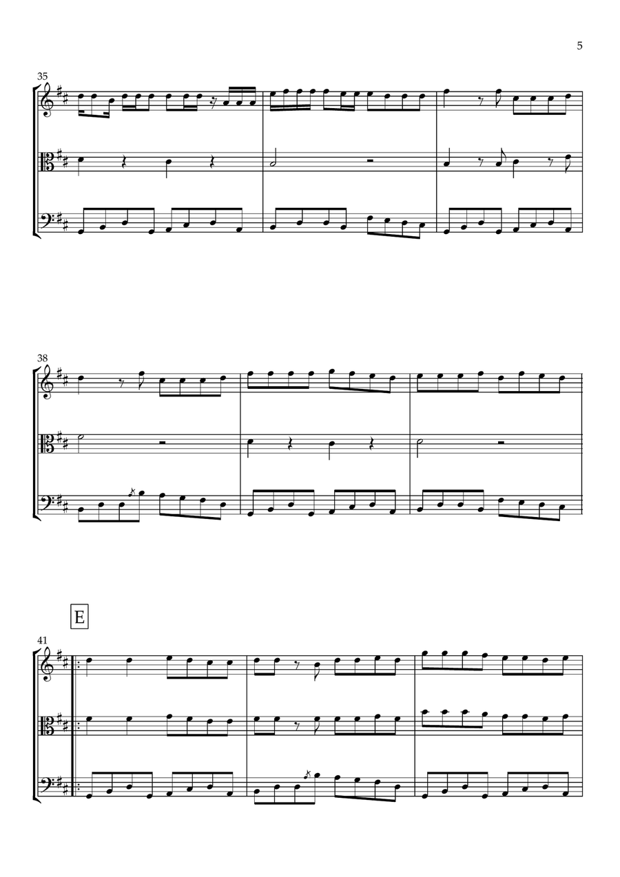 Last Night String Trio scores gallery preview page 5