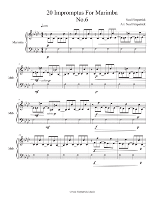 Impromptu No.6 For Marimba