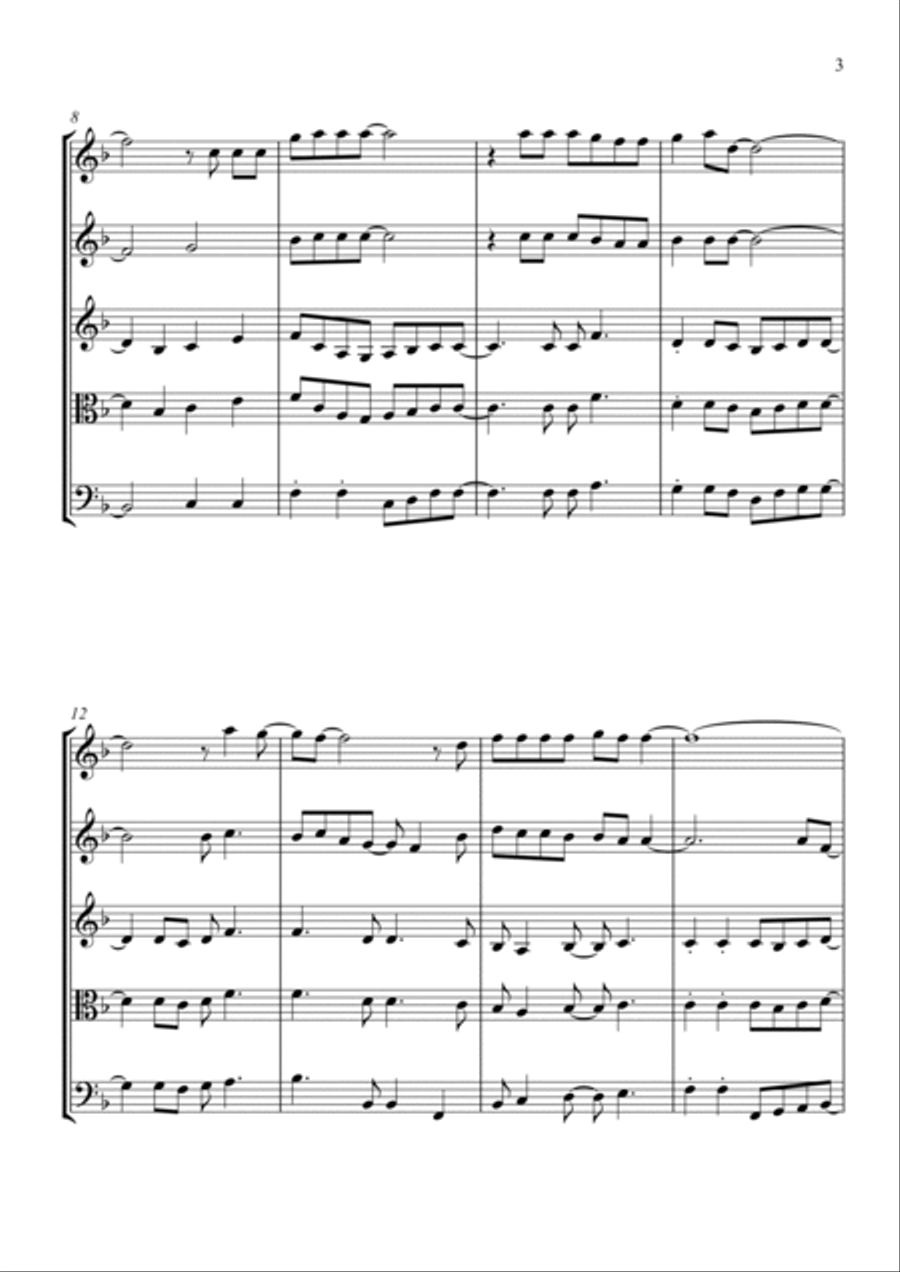 Marry You String Quartet scores gallery preview page 3