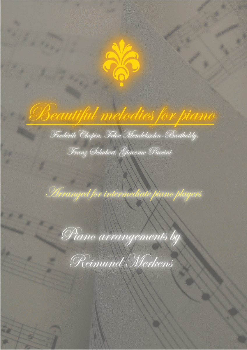 Beautiful melodies for piano - Volume 1 - Arranged for intermediate players image number null