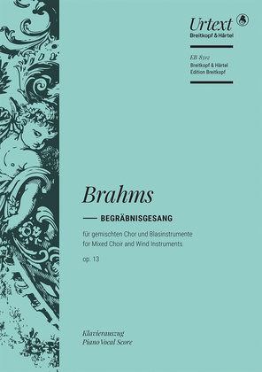 Book cover for Begrabnisgesang Op. 13