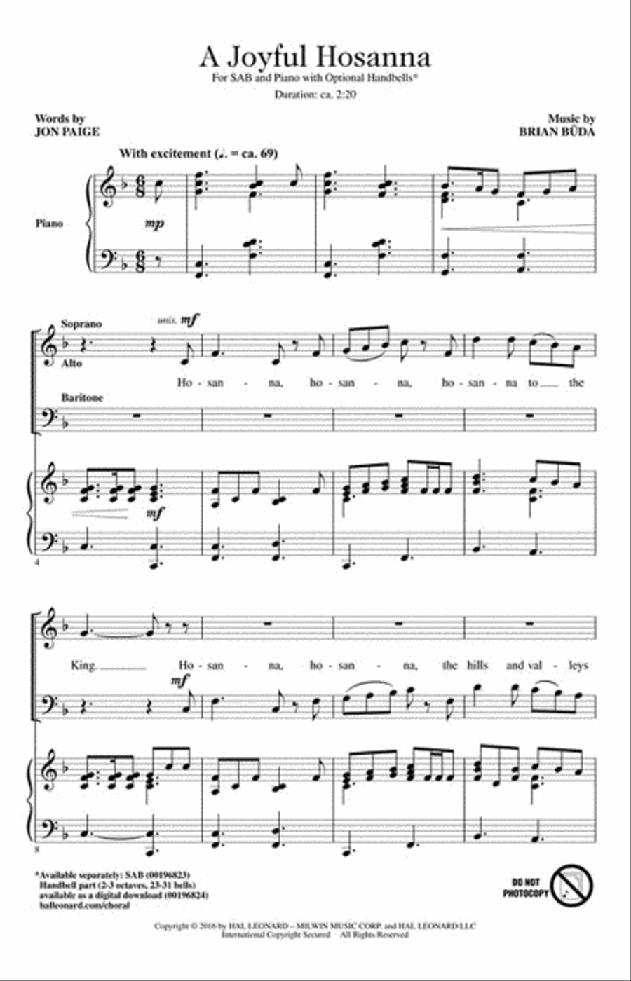 A Joyful Hosanna A Joyful Hosanna 3-Part scores gallery preview page 2