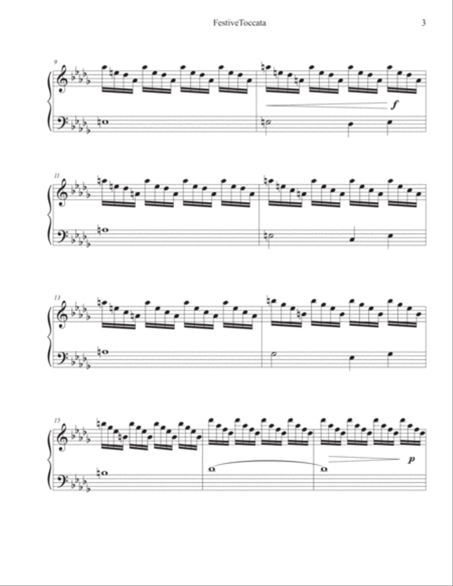 Festive Toccata Festive Toccata Organ Solo scores gallery preview page 3