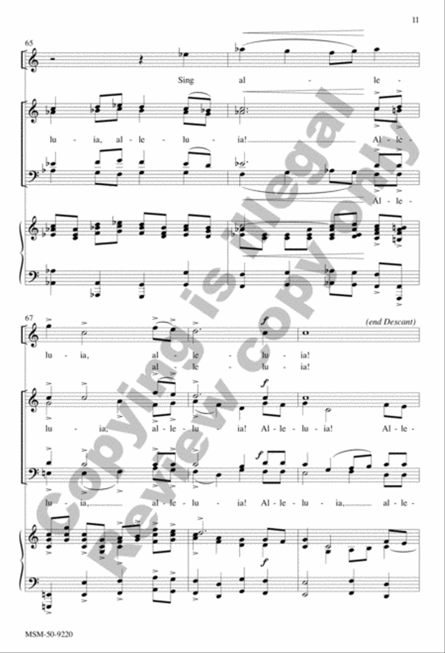 Angels Visit When We Sing 4-Part scores gallery preview page 11