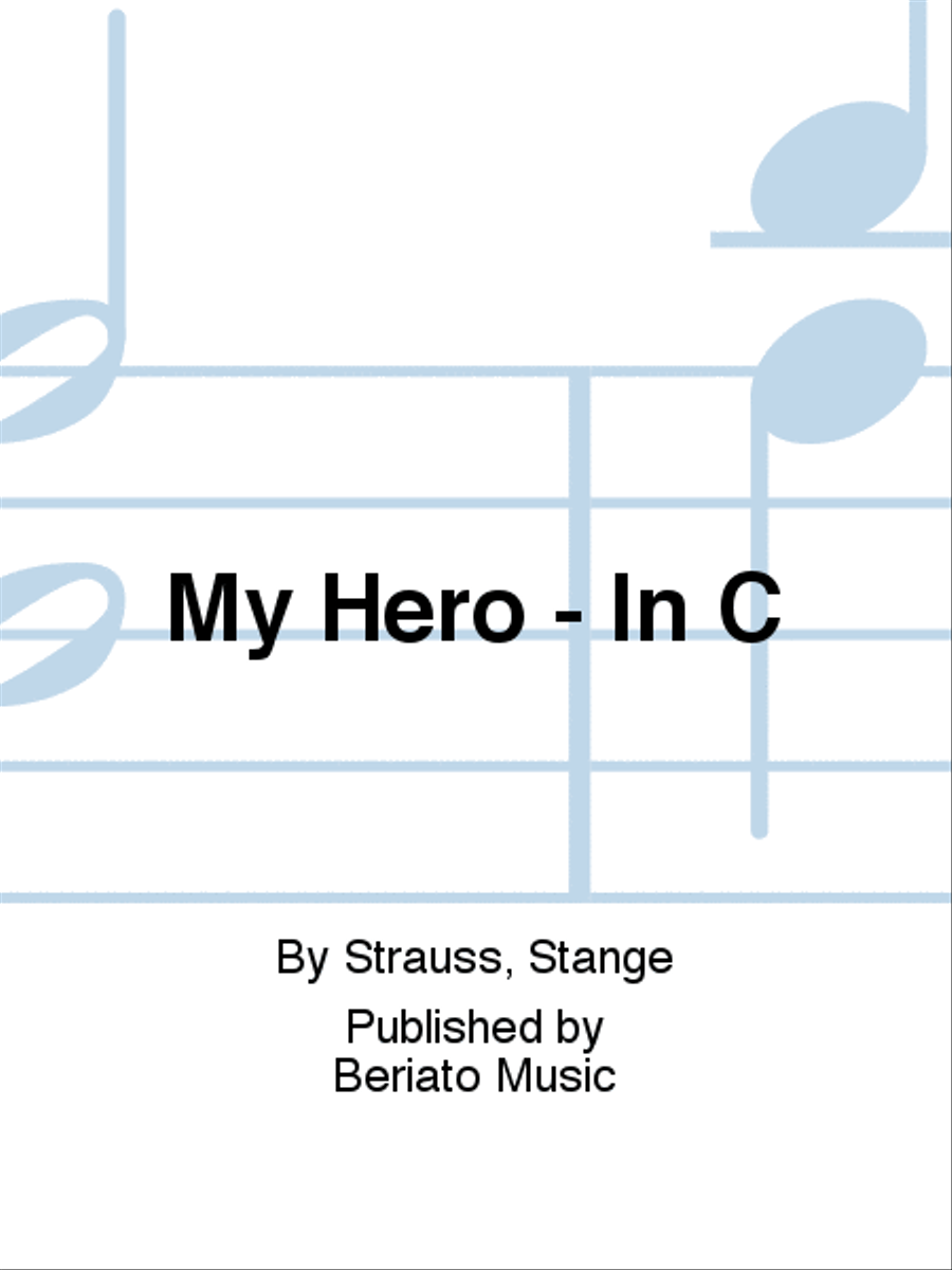 My Hero - In C Piano, Vocal, Guitar scores gallery preview page 1