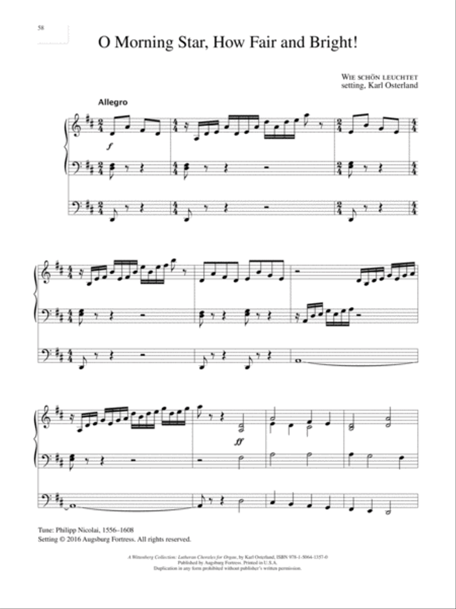 A Wittenberg Collection Organ scores gallery preview page 59