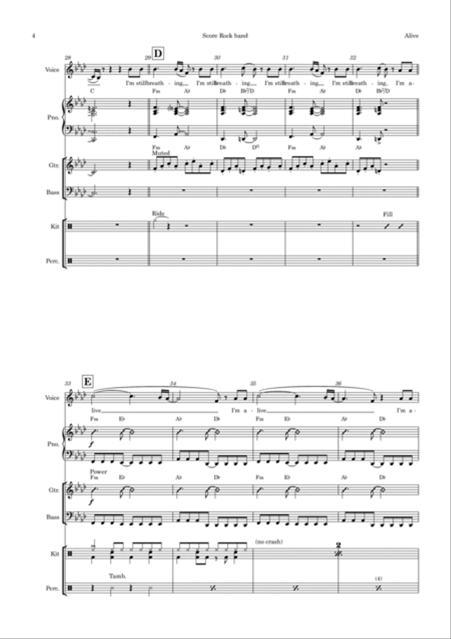 Alive Voice scores gallery preview page 4