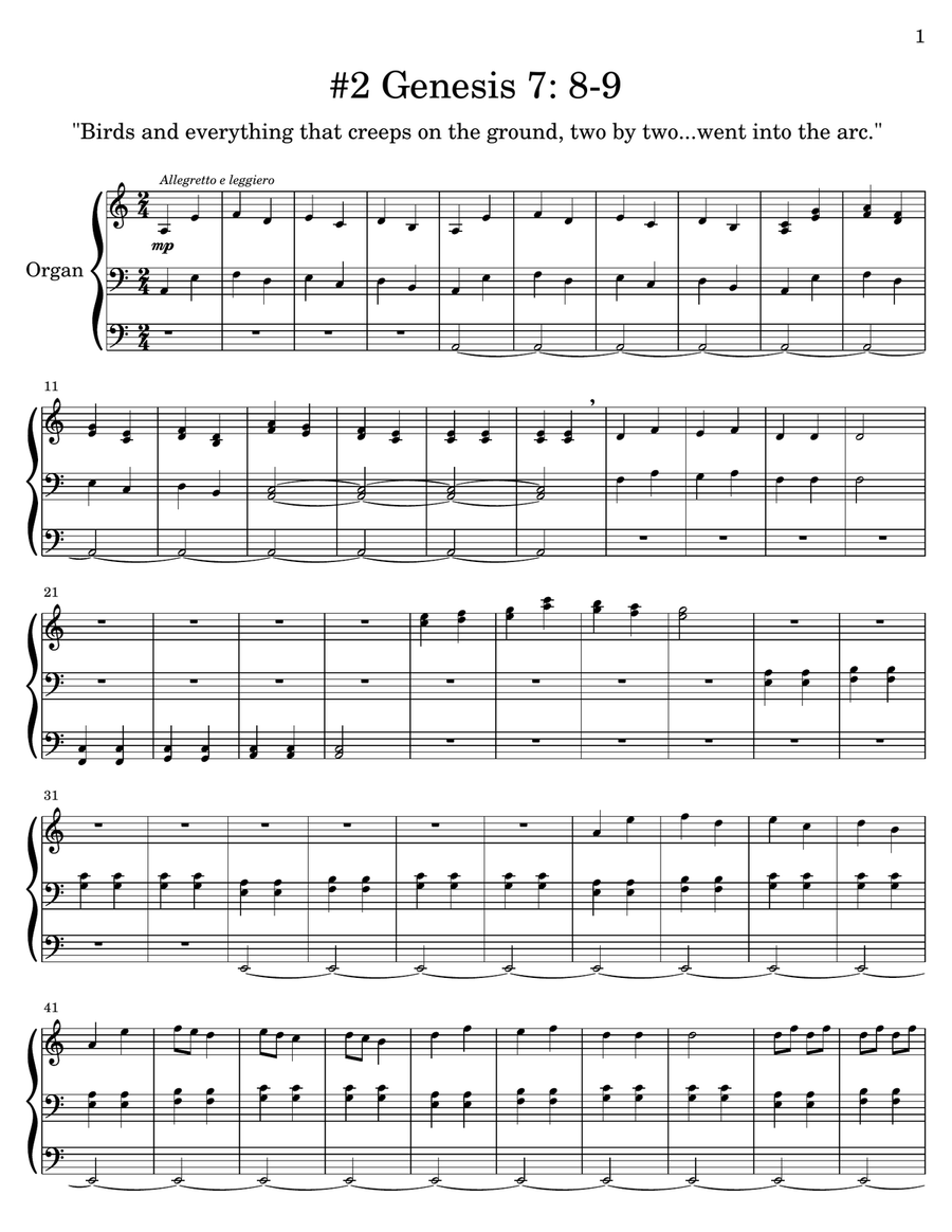 Canticle of the Animals - A Cento Organ Solo scores gallery preview page 5
