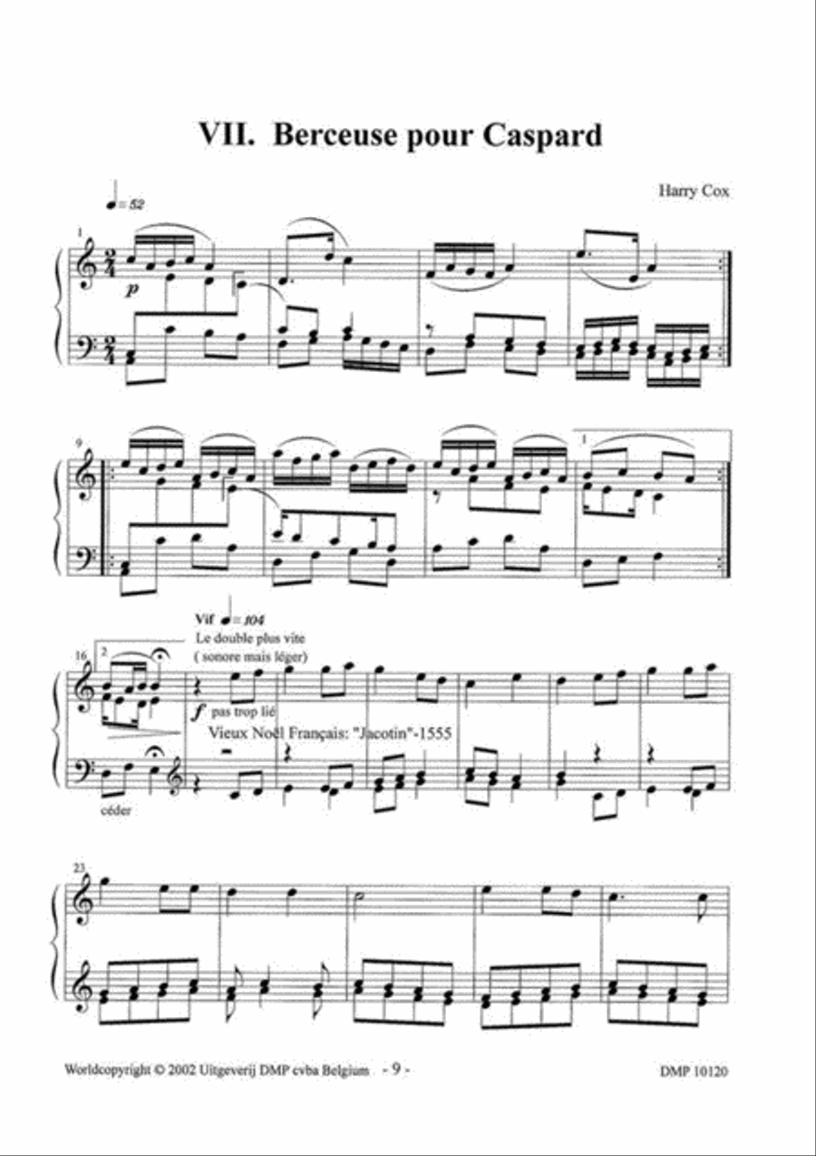 Au Berceau Piano Solo scores gallery preview page 3