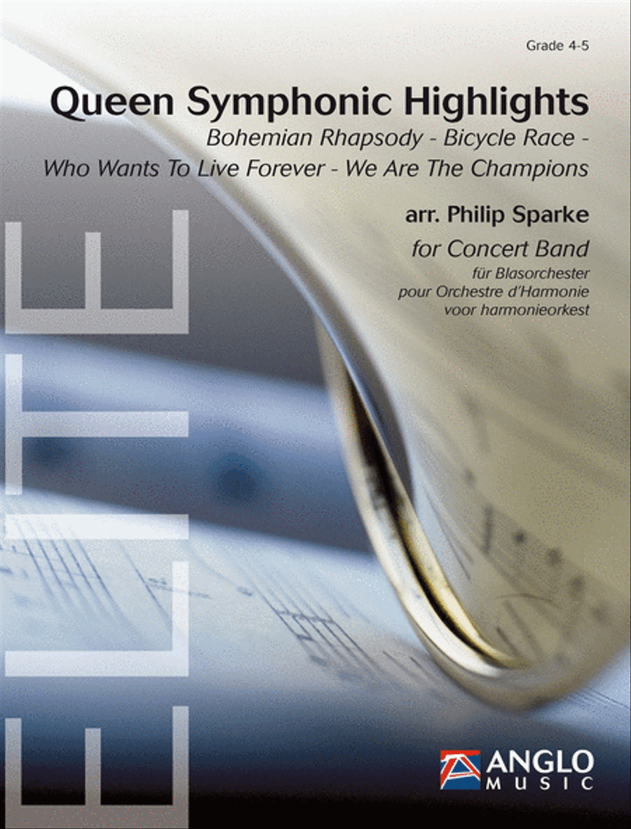 Queen Symphonic Highlights Concert Band scores gallery preview page 1