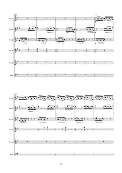 THE MOLDAU B. Smetana (Accordion orchestra sheet music full score and parts) image number null