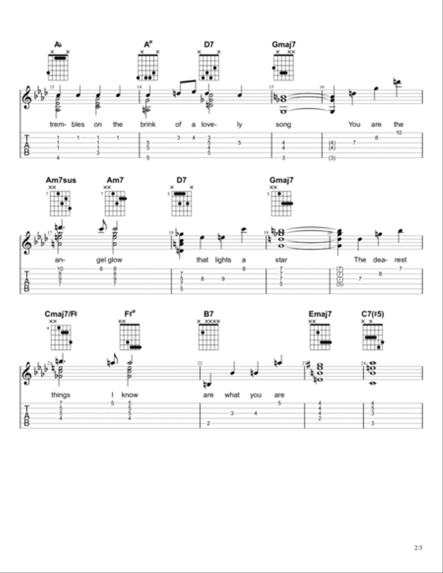 All The Things You Are All The Things You Are Guitar Solo scores gallery preview page 2
