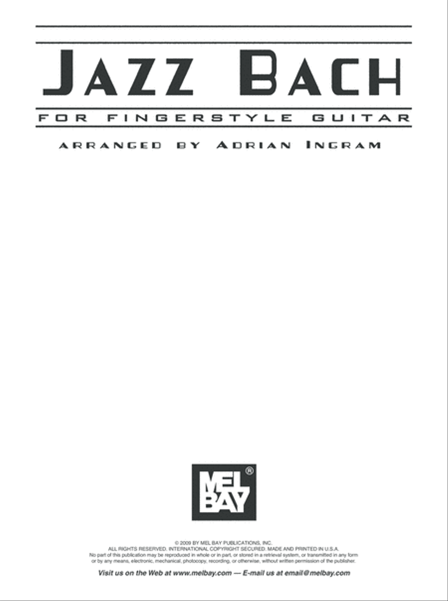 Jazz Bach For Fingerstyle Guitar Electric Guitar scores gallery preview page 2