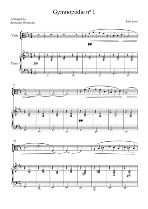 Gymnopédie nº 1 - For Viola and Piano